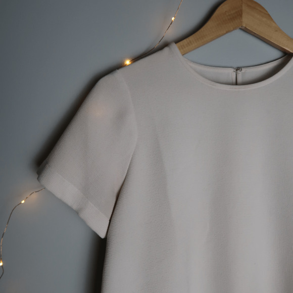 J. Crew Hi Lo Blush Pink Short Sleeve Blouse - Picture 3 of 8